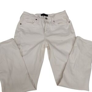 Banana Republic White Girlfriend Jeans Womens‎ Size 26/2 Distressed Denim